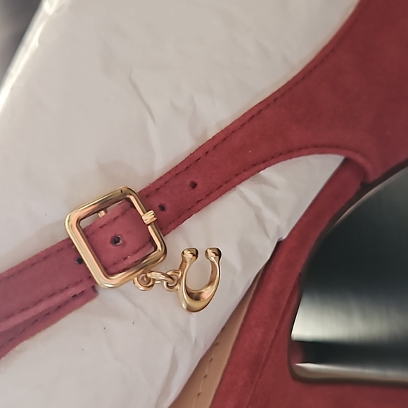 NWT COACH CHERRY SUTTON SUEDE SLINGBACK PUMPS 6B - Picture 14 of 16